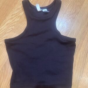 H&M brown Ribbed Tank Top x-small